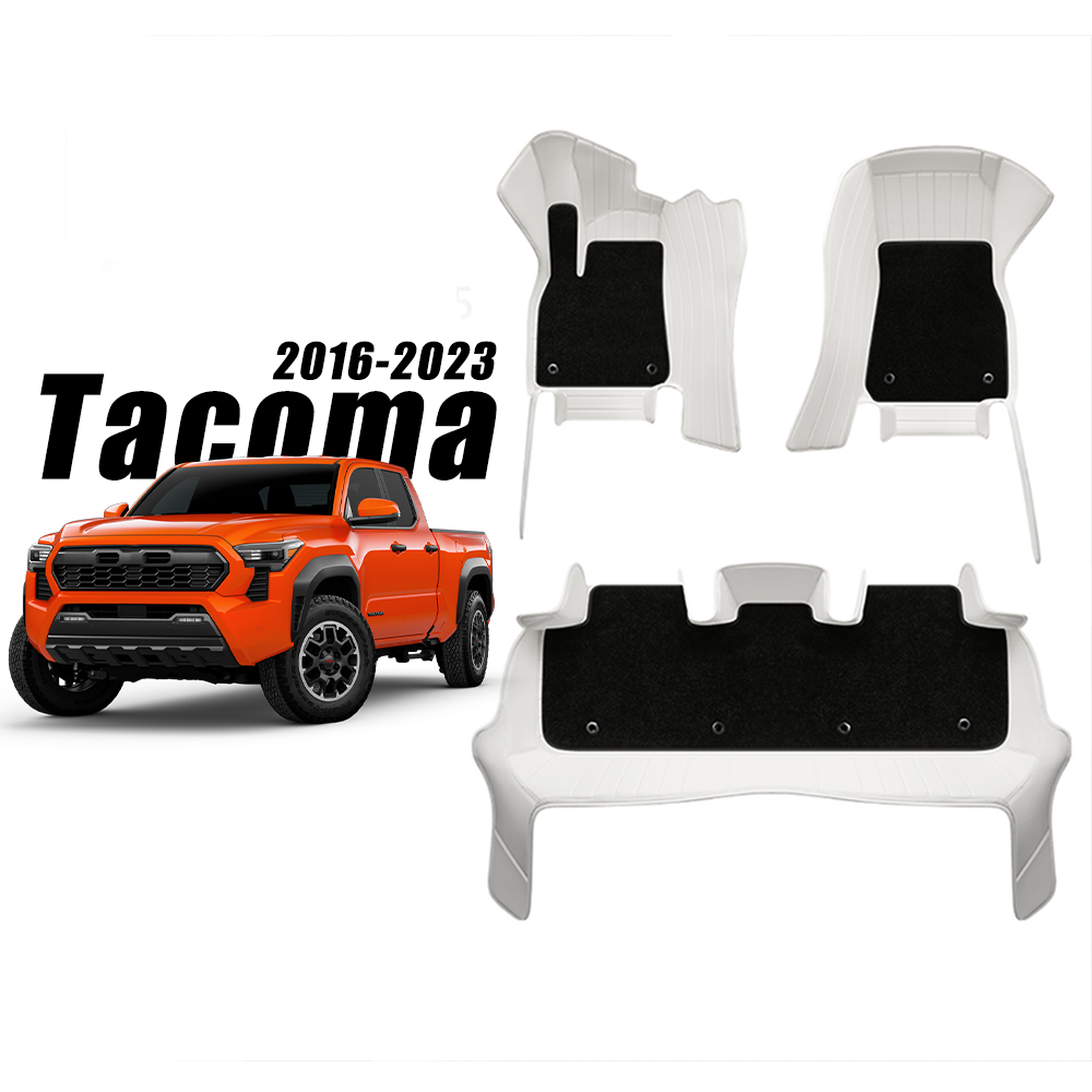 Special for Toyota Tacoma (2016-2023) Floor Mat Fully Surrounded By All-Weather Floor Mat