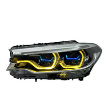 Load image into Gallery viewer, BMW 5 Series G30 LED Headlights (2018–2020) – Yellow &amp; White DRL, Full Assembly