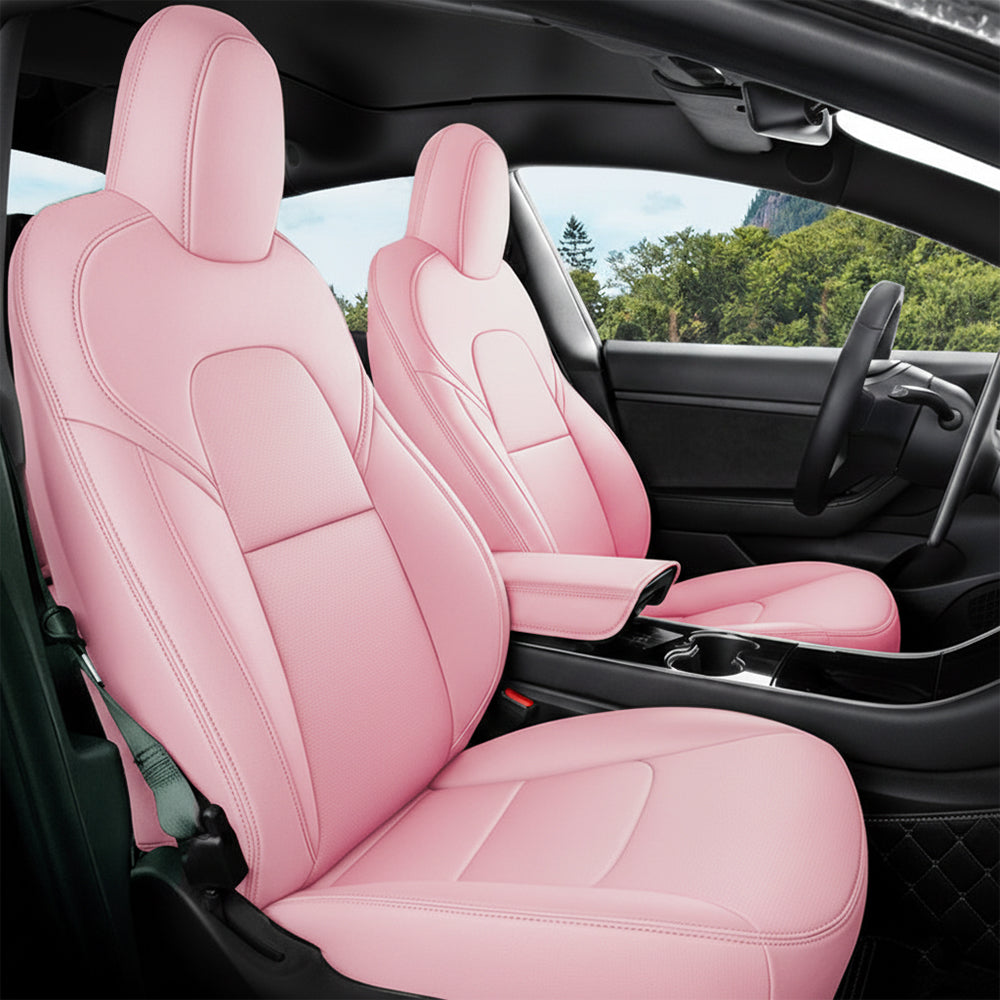All-Inclusive Custom Tesla Model 3/Highland/Y/Juniper (2016-2025) Nappa Leather Car Seat Covers – Full Set