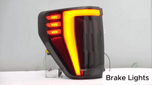 Load image into Gallery viewer, LED Tail Lights for 2021–2024 Ford F-150 – Sequential Turn Signals, Plug &amp; Play Pair