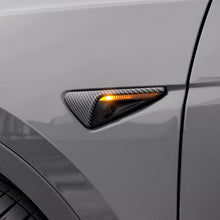 Load image into Gallery viewer, Real Carbon Fiber Side Camera Covers for Tesla Model 3/Y (2017-2024) – Turn Signal Covers (2PCS)