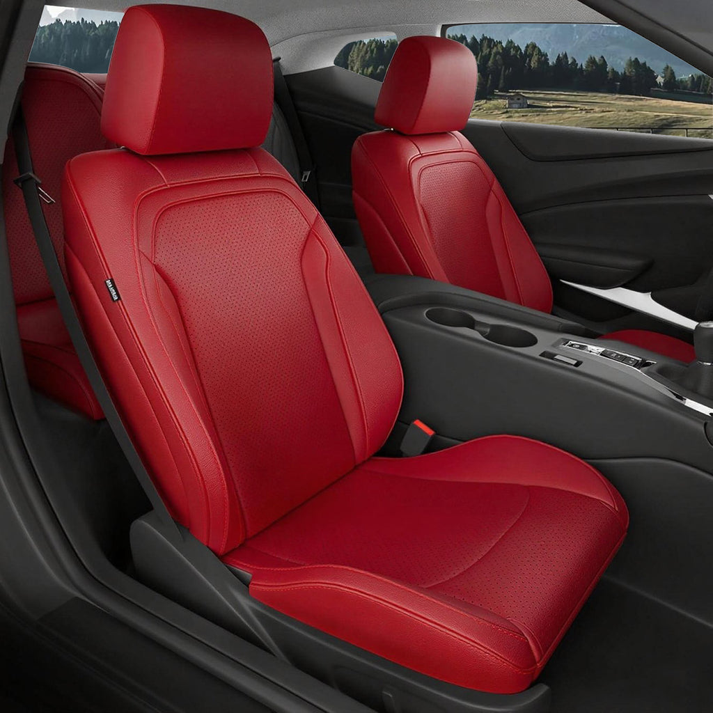 Custom Fit Seat Covers for Chevy Camaro Coupe (LT/LS/RS/SS)(2016-2025) – Full Set, Waterproof Faux Leather