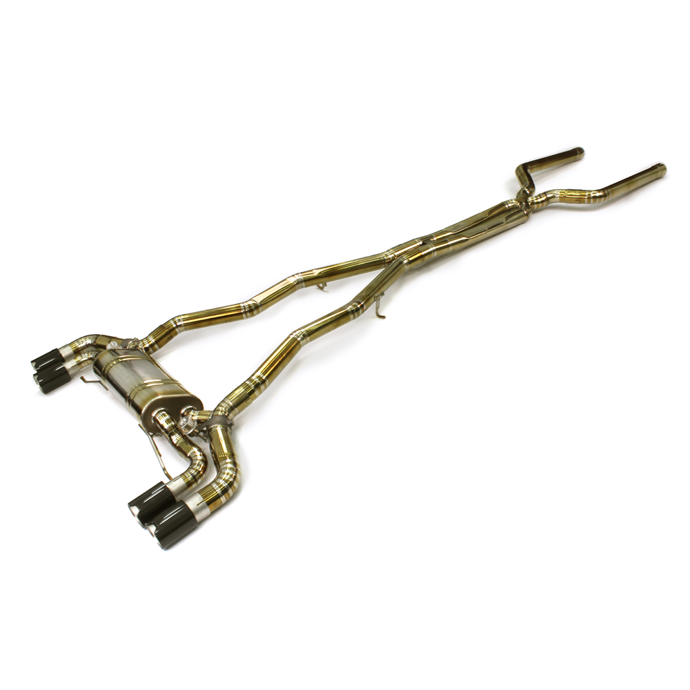 For BMW M5 F90 2018–2021 Titanium Exhaust System with Valve Control – Front & Mid Section Upgrade