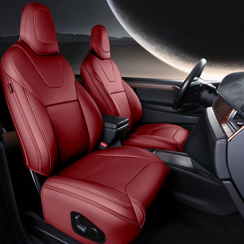 For Tesla Model S/X Seat Covers 2012–2024 5–7 Seat Nappa Leather Full Set