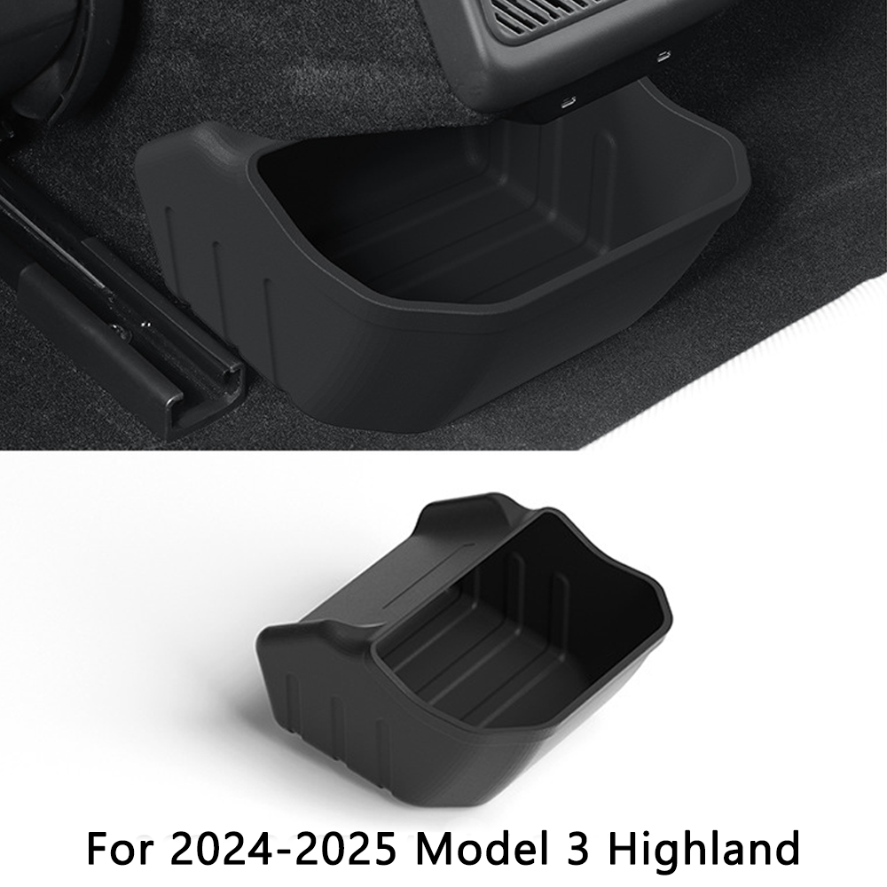 Tesla Model 3/Y Custom Storage Organizer 10-Piece Set - Highland/Juniper Floor Mats+Trunk Bucket+Phone Holder