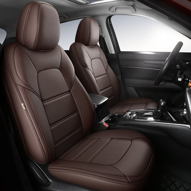 Luxury Custom Leather Car Seat Cover 360 Full Wrap for Mazda CX-5 (2013-2025)