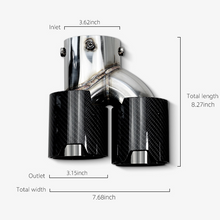Load image into Gallery viewer, Carbon Fiber Dual Exhaust Tips for BMW M2/M3/M4 3 Series G20/G21/G23/G42 (2019+)
