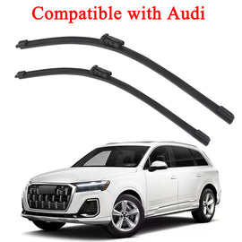 Boneless Silent Windshield Wiper Blades – OEM Quality for Audi Q7 (Set of 2)
