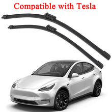Load image into Gallery viewer, Boneless Silent Windshield Wiper Blades – OEM Quality for Tesla Model 3/Y/S/X (Set of 2)