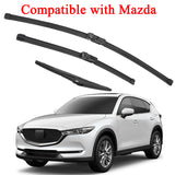 Boneless Silent Windshield Wiper Blades – OEM Quality for Mazda CX-5 (Set of 3)