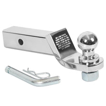Load image into Gallery viewer, 2" Drop Hitch Receiver Chrome, Pin Lock Trailer Mount 2" Receiver ,1-7/8" Ball