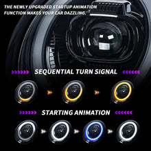 Load image into Gallery viewer, Compatible LED Projector Headlights for Mini Cooper R50 R52 R53 2001–2007 with Sequential Turn Signals and Dynamic DRL