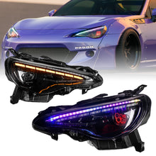 Load image into Gallery viewer, LED Headlights for 2012–2021 Toyota 86, Subaru BRZ, Scion FR-S – RGB DRL, Sequential Turn Signals, Plug &amp; Play Pair