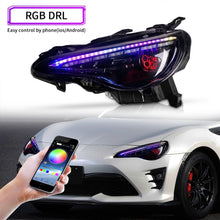 Load image into Gallery viewer, LED Headlights for 2012–2021 Toyota 86, Subaru BRZ, Scion FR-S – RGB DRL, Sequential Turn Signals, Plug &amp; Play Pair