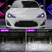 Load image into Gallery viewer, LED Headlights for 2012–2021 Toyota 86, Subaru BRZ, Scion FR-S – RGB DRL, Sequential Turn Signals, Plug &amp; Play Pair