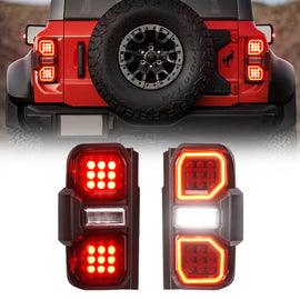 2021–2025 Ford Bronco 2/4-Door Raptor Style LED/ OLED Tail Lights with Starting Animation (Excludes Raptor & Sport)