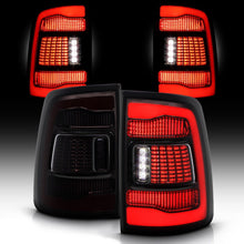 Load image into Gallery viewer, 2009–2018 Dodge Ram 1500/2500/3500 LED Tail Lights with Start-up Animation, Sequential Turn Signal, Smoked Lens (Pair)