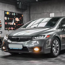 Load image into Gallery viewer, Full LED Headlights for Honda Civic 8th Gen (2006–2011) – 4-Door Sedan Assembly with DRL &amp; Projector Lens