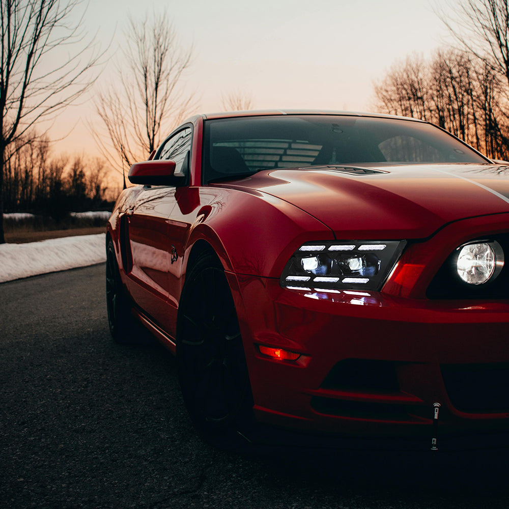 LED Headlights for 2009–2014 Ford Mustang – Dual Projector, Sequential Turn Signal, Plug & Play