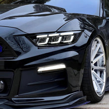 Load image into Gallery viewer, For 2015–2017 Ford Mustang LED Headlights – S650 Style Triple Beam Projector Lamps with DRL