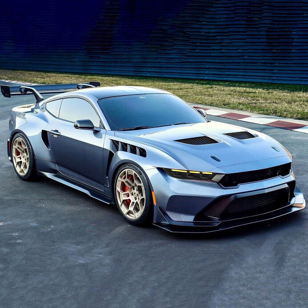 For 2015–2017 Ford Mustang LED Headlights – S650 Style Triple Beam Projector Lamps with DRL