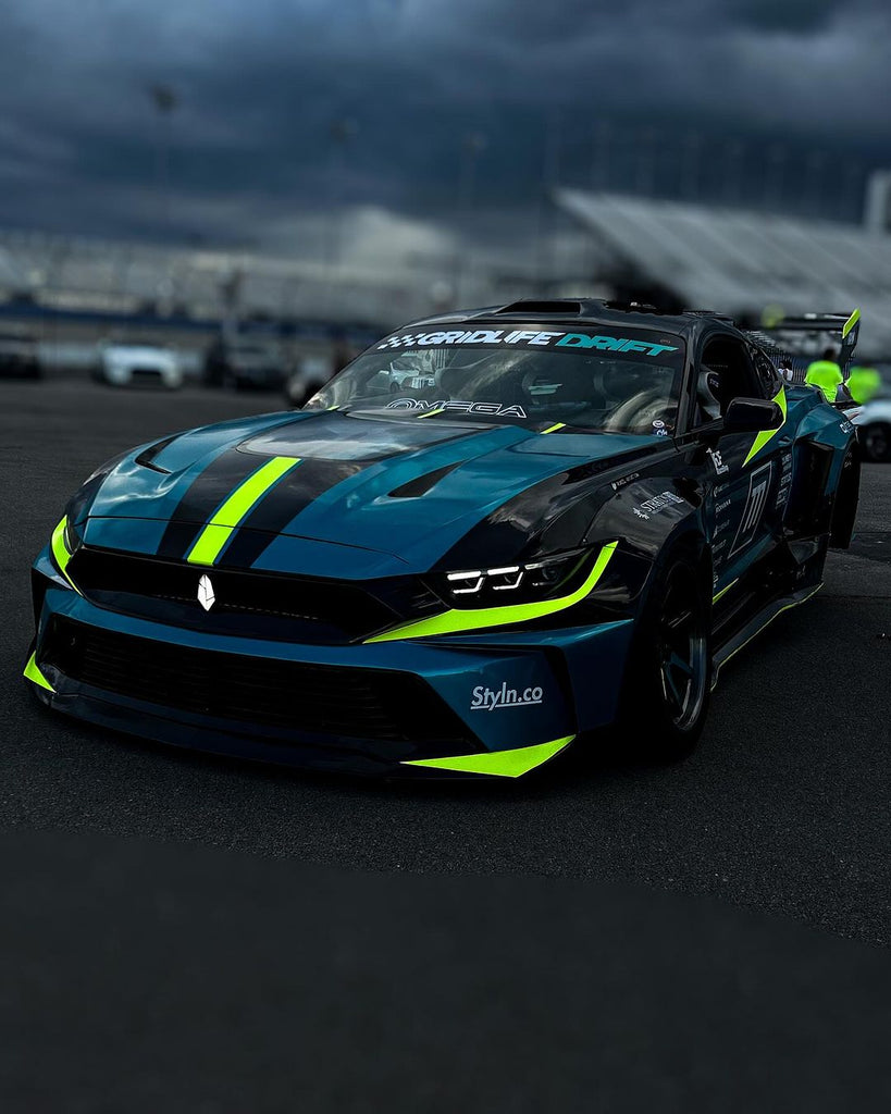 For 2015–2017 Ford Mustang LED Headlights – S650 Style Triple Beam Projector Lamps with DRL