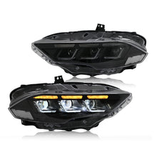Load image into Gallery viewer, For 2018–2023 Ford Mustang LED Headlights – S650 Style Triple Beam Projector Lamp Assembly (Pair)