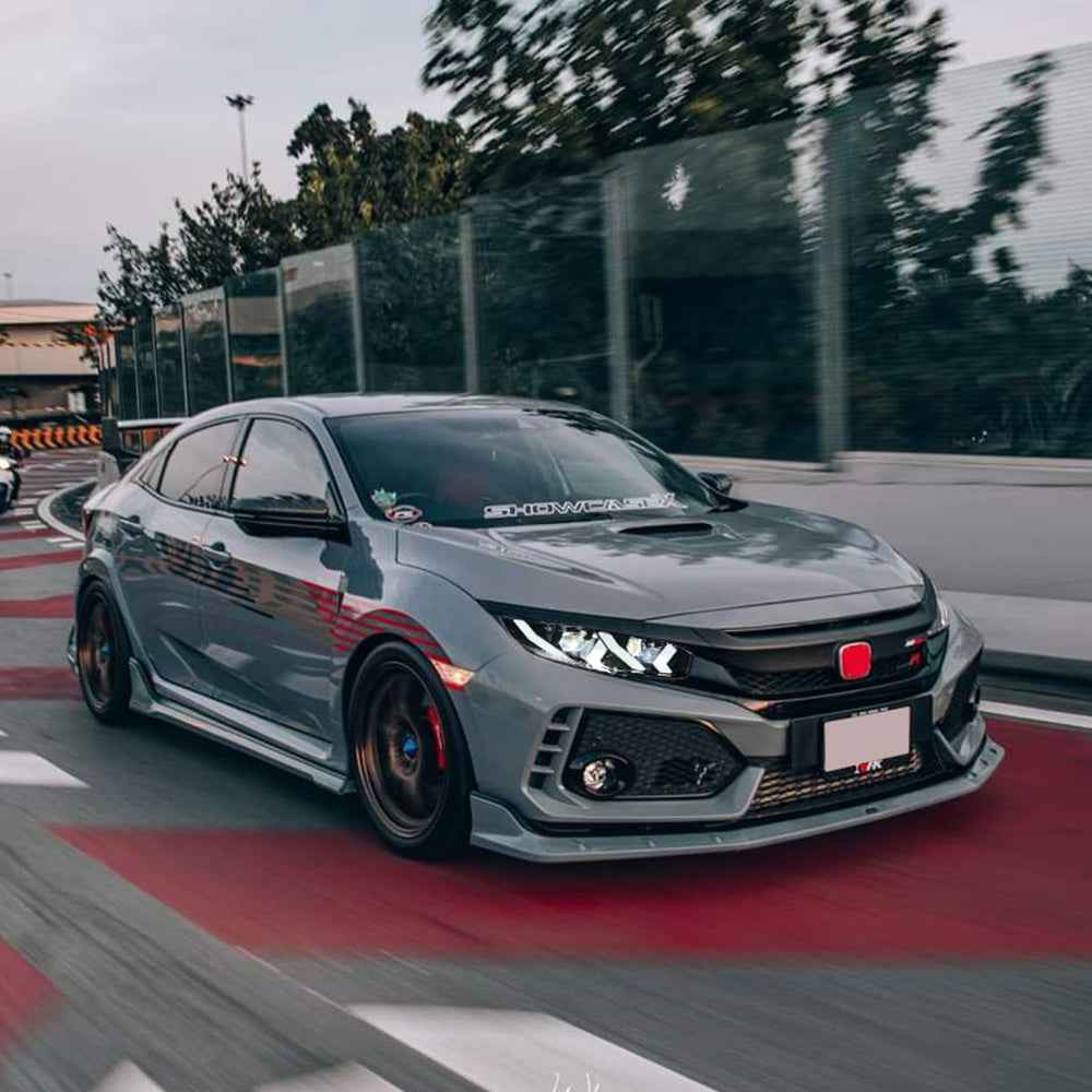 Demon Eye LED Headlights for 2016-2021 Honda Civic 10th Gen Projector Front Lamp Assembly (Pair)