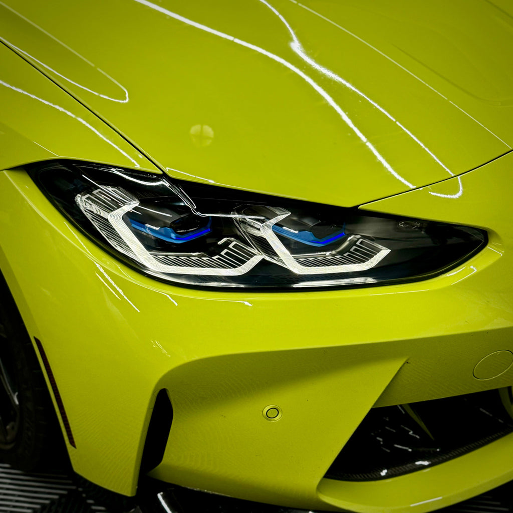 Laser Style Headlights for BMW 4 Series G22 G23 G26 G8x M3 M4 (2021 - Present) Assembly Upgrade, Amber DRL