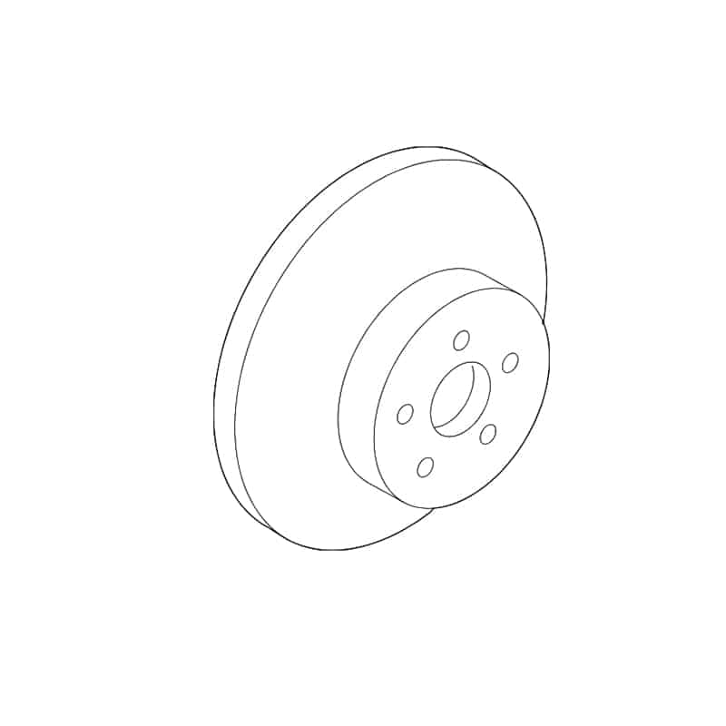 Disc Brake Rotors (Front ) For 2018-2019 Toyota Camry ,43512-33150