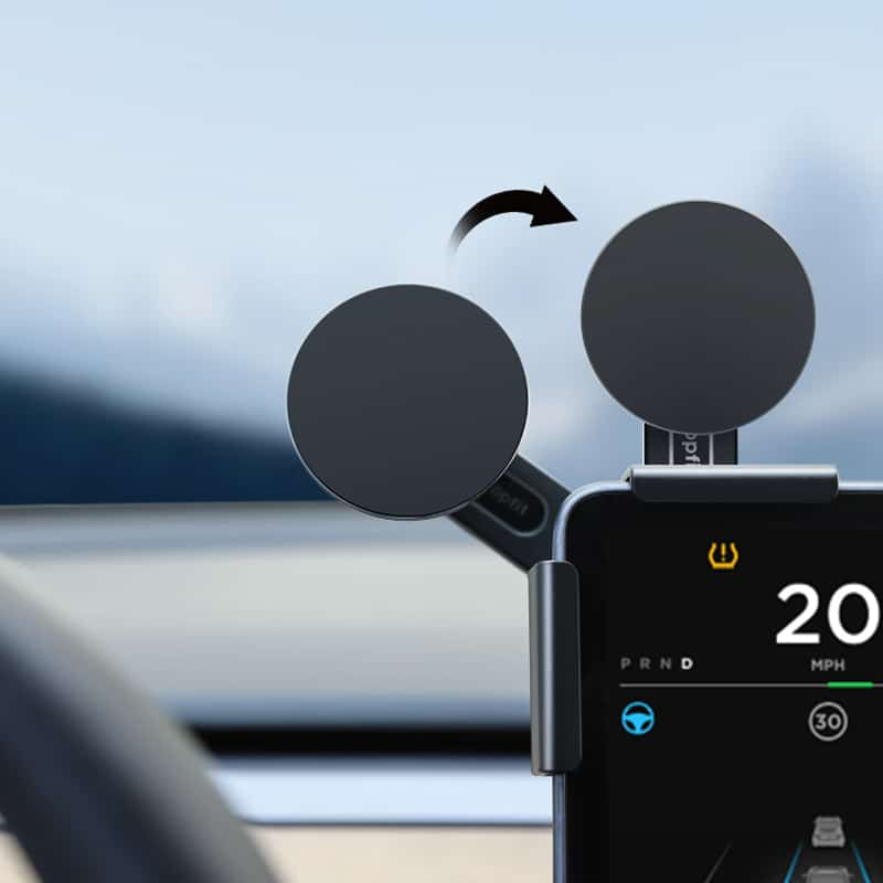 Car Phone Holder Mount Adjustable Magnetic Charging for Tesla Model 3/Y/S/X