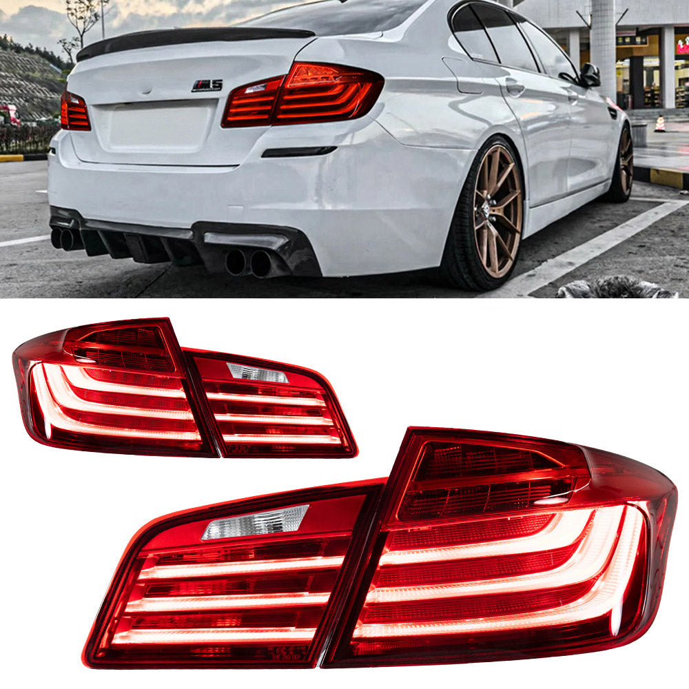LED Taillight for BMW 5 Series F10 2011-2017 Sequential Turn Signal, Plug & Play