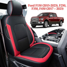 Custom Fit All-inclusive Luxury Premium Leather Car Seat Cover Special For Ford F150 (2015-2023), F250, F350, F450 (2017-2023)