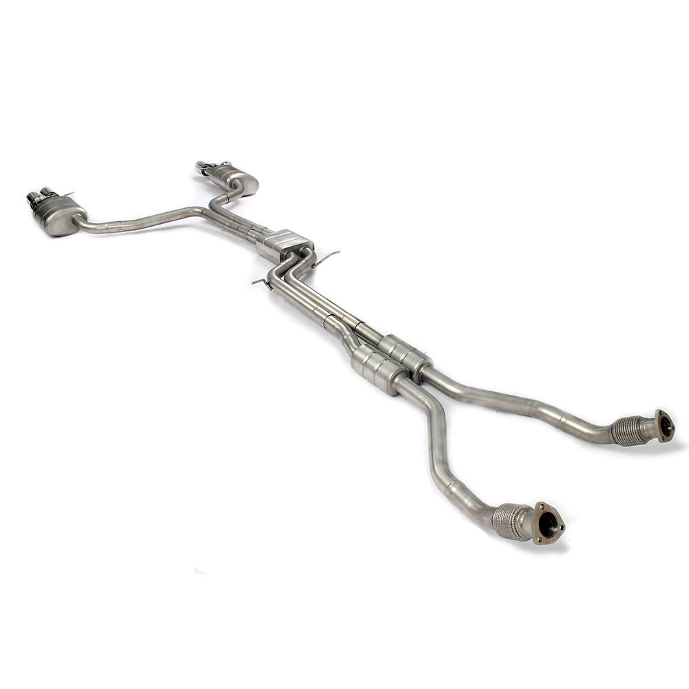 Valved Sport Exhaust System for Audi B8 S4/S5 3.0T 2009-2015 | Dual Exit | Steel/Titanium