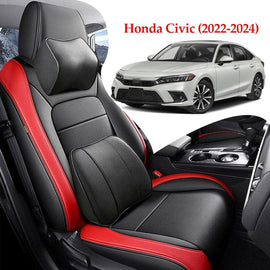 Custom For Honda Civic(2022-2025) Luxury Leather Car Seat Cover Full Set