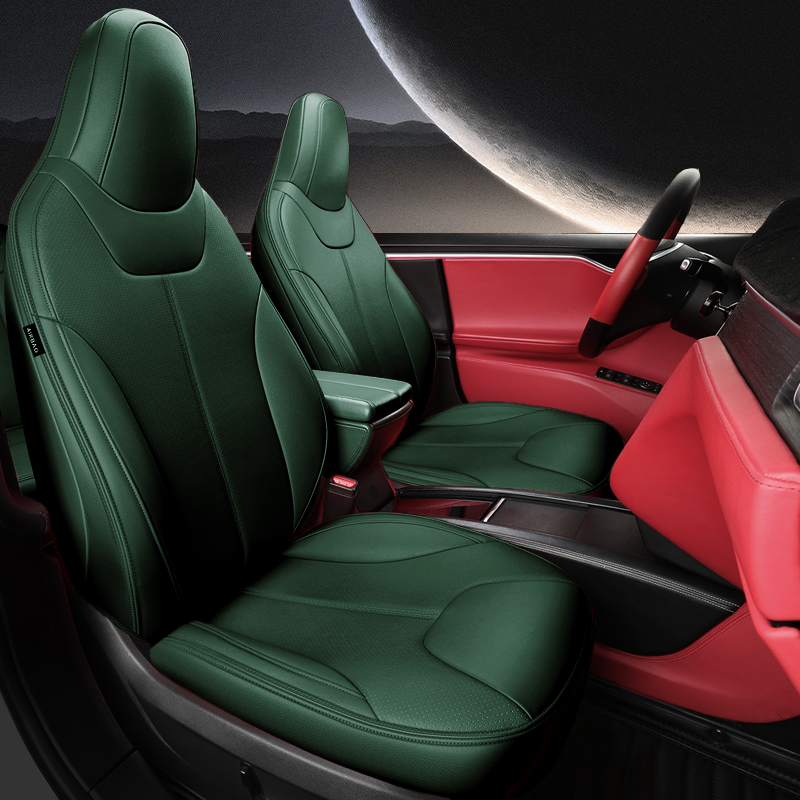 For Tesla Model S/X Seat Covers 2012–2024 5–7 Seat Nappa Leather Full Set