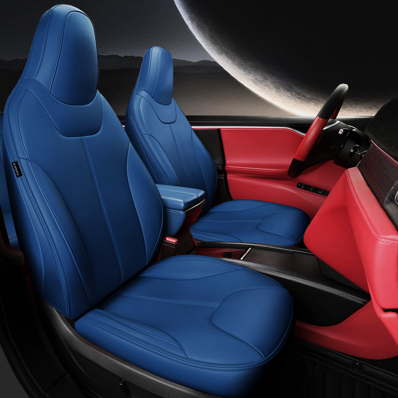 For Tesla Model S/X Seat Covers 2012–2024 5–7 Seat Nappa Leather Full Set
