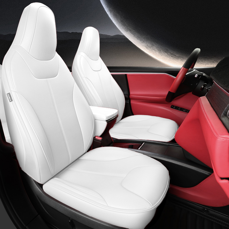 For Tesla Model S/X Seat Covers 2012–2024 5–7 Seat Nappa Leather Full Set