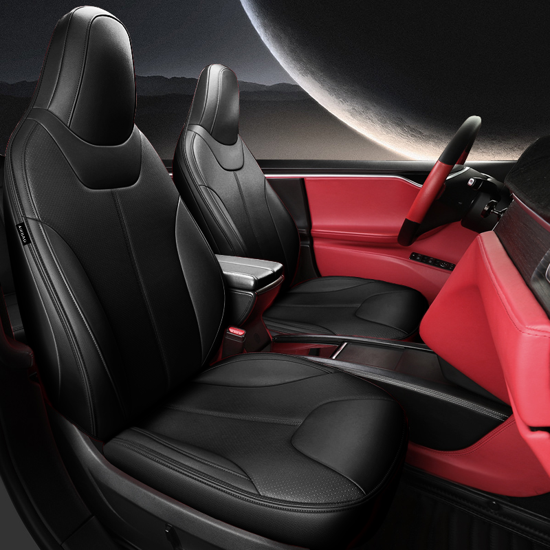 For Tesla Model S/X Seat Covers 2012–2024 5–7 Seat Nappa Leather Full Set