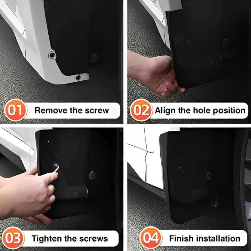 Amancarport® No-Drill Mud Flaps for Toyota Tundra 2007–2026 Custom Fit All-Weather Splash Guards (4PCS)