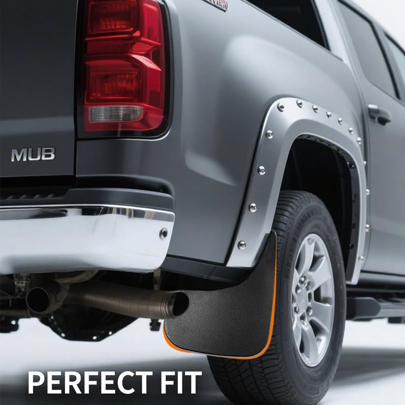 Amancarport® Mud Flaps for Chevrolet Silverado 2014–2026 No-Drill Custom Fit All-Weather (4PCS)