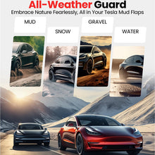 Load image into Gallery viewer, Amancarport® Mud Flaps for Tesla Model 3 2016–2026 No-Drill Custom Fit Splash Guards