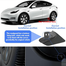 Load image into Gallery viewer, Amancarport® Mud Flaps for Tesla Model Y 2021–2026 No-Drill Custom Fit Front &amp; Rear Splash Guards (4PCS)