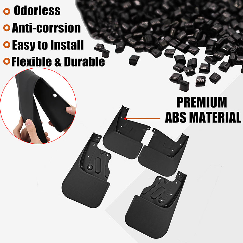 Amancarport® No-Drill Mud Flaps for Toyota Tundra 2007–2026 Custom Fit All-Weather Splash Guards (4PCS)