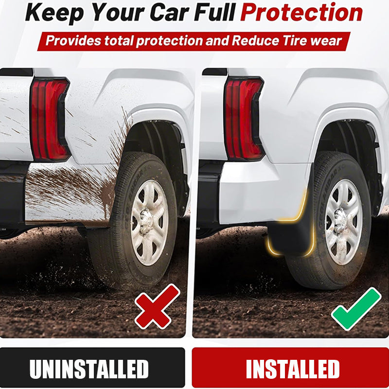 Amancarport® No-Drill Mud Flaps for Toyota Tundra 2007–2026 Custom Fit All-Weather Splash Guards (4PCS)