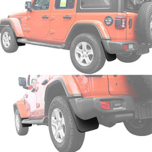 Load image into Gallery viewer, Amancarport® No-Drill Mud Flaps for Jeep Wrangler JL 2018–2026 Custom Fit All-Weather Front &amp; Rear Splash Guards (4PCS)