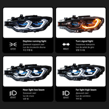 Load image into Gallery viewer, For BMW 3 Series F30 (2013–2018) Laser LED Headlights with Switchable Yellow/White DRL