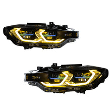 Load image into Gallery viewer, For BMW 3 Series F30 (2013–2018) Laser LED Headlights with Switchable Yellow/White DRL