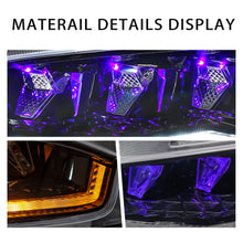 Load image into Gallery viewer, Diamond Lens Rotating LED headlights for Honda Civic 2016-2021 10th Gen Projector Front Lamp Assembly (Pair)