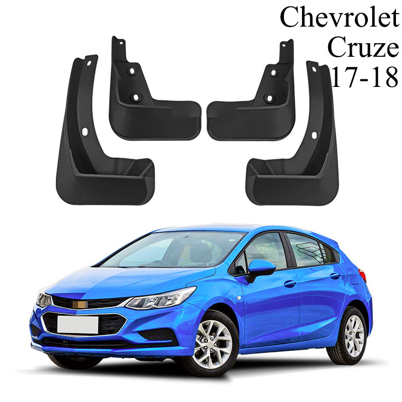 Mud Flaps for Chevrolet Cruze Hatchback 2009–2018 No-Drill Custom Fit All-Weather Front & Rear Splash Guards (4PCS)
